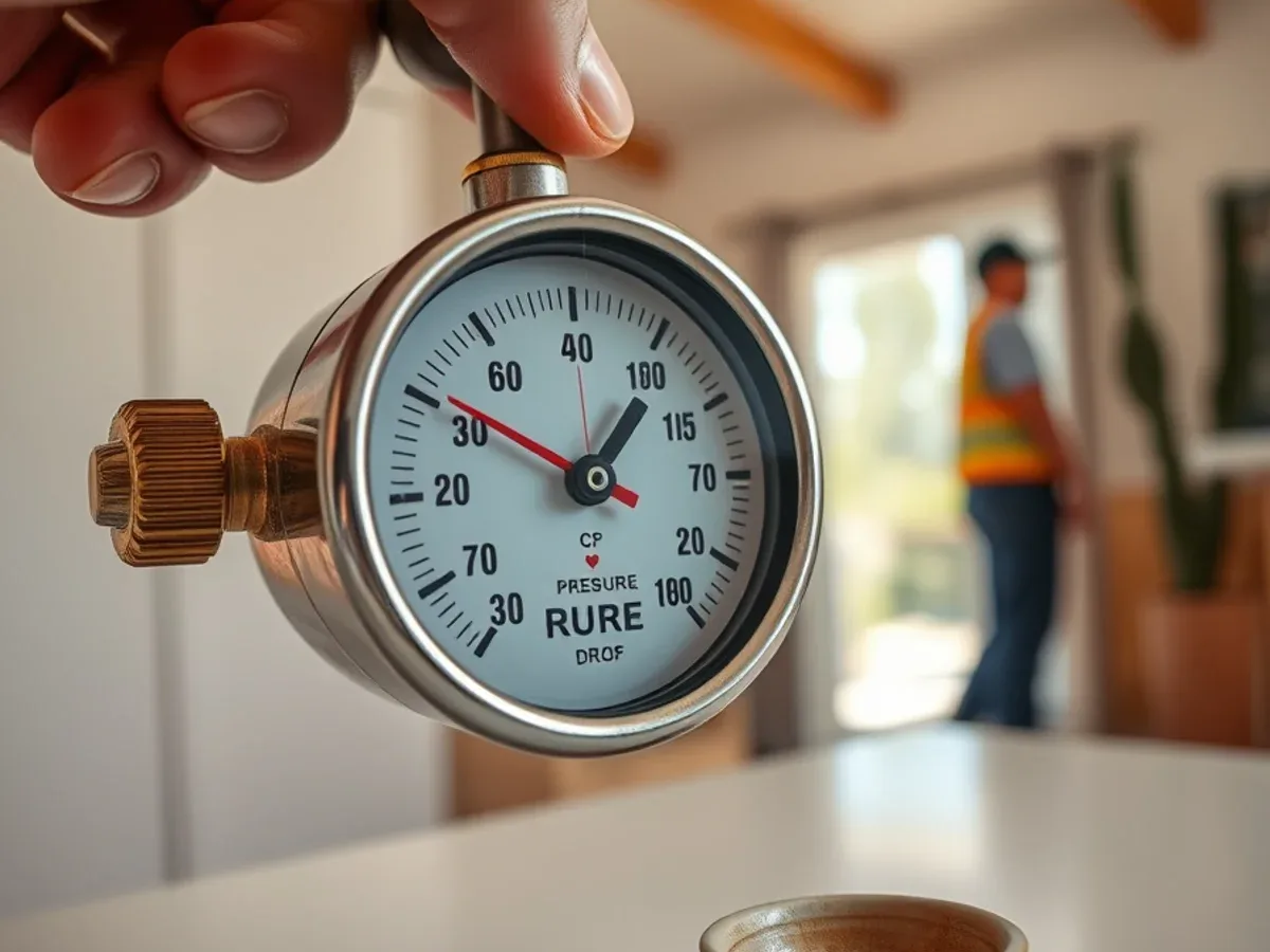 Pressure gauge showing a drop while all fixtures in the house are closed